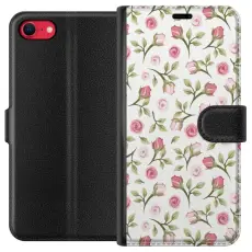 Gustaf - Pl&aring;nboksfodral till Apple iPhone 8 med Blommigt