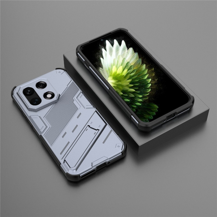 A-One Brand - OnePlus 15 Mobilskal PC + TPU Shockproof Kickstand - Grå