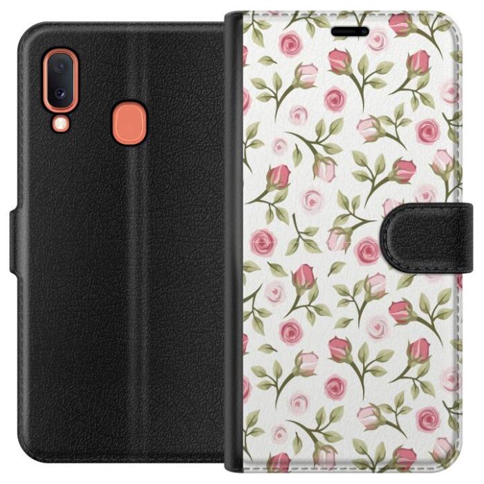 iSecrets - Plånboksfodral till Samsung Galaxy A20e med Blommigt