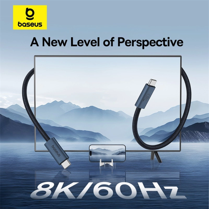 BASEUS - Baseus USB-C till USB-C kabel Snabb 240W 1m - Svart