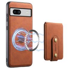 DENIOR - DENIOR D14 Google Pixel 7a Magnetiskt Fodral PU+PC+TPU Brun