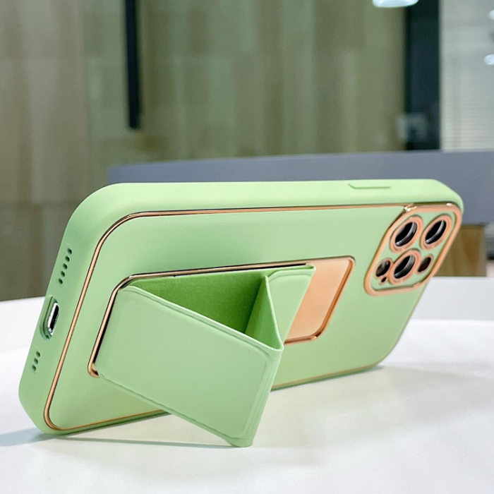 OEM - Galaxy A12 (2020/2021) Skal Kickstand - Grön