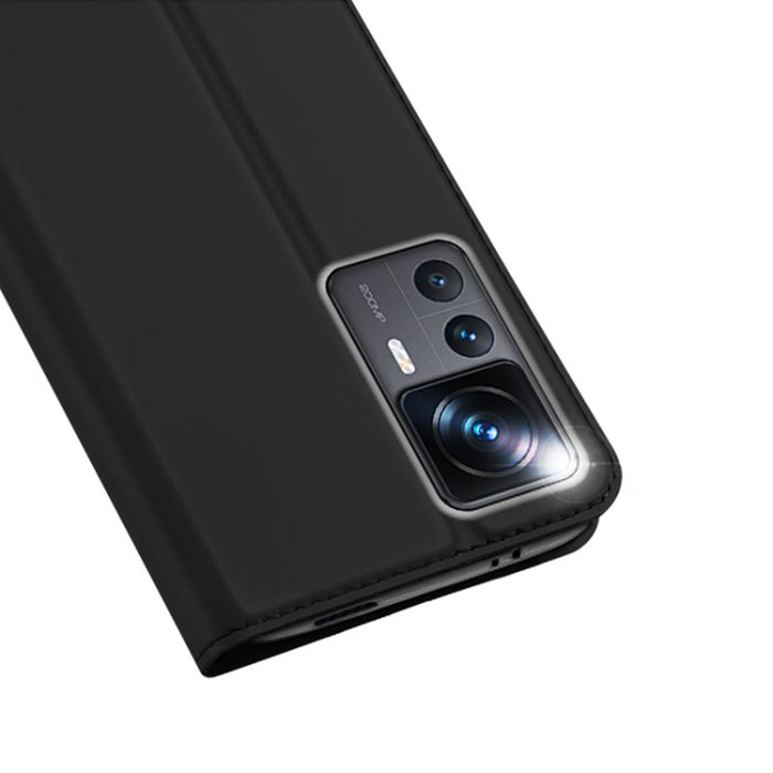 Dux Ducis - Dux Ducis Xiaomi 12T/12T Pro Plånboksfodral Skin Series - Svart