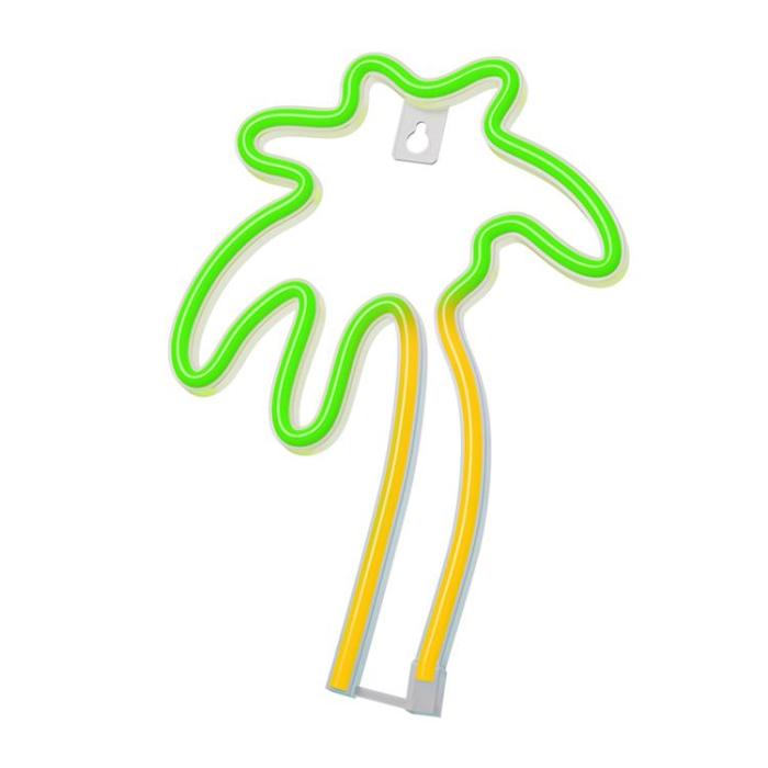 Neolia - Neolia LED Neon Light PALM På Stativ NNE04 - Grön/Orange