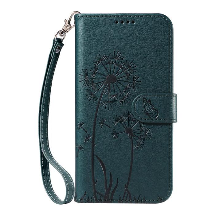 OEM - Samsung Galaxy S26+ Plånboksfodral Konstläder Med Rem Maskrostryck - Blå