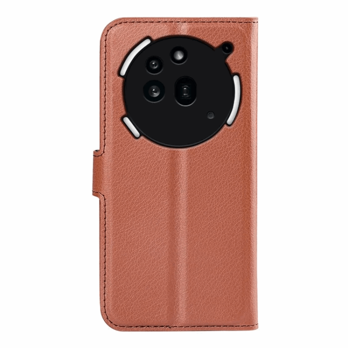 A-One Brand - Nothing Phone (3a) Pro Plånboksfodral Litchi Texture - Brun