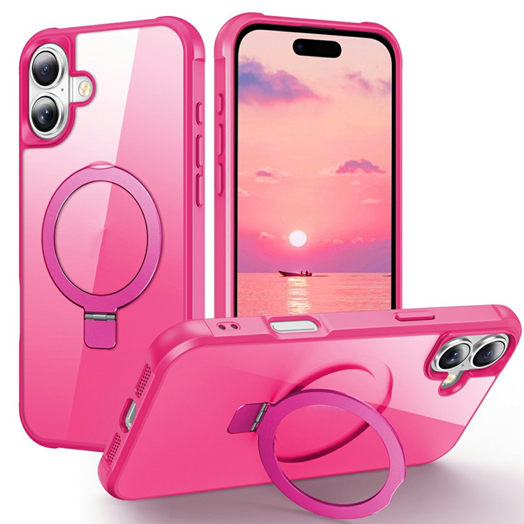 iPhone 17 Mobilskal MagSafe TPU+PC Kickstand - Rosé - Rosa | 2353 | AlltMobil