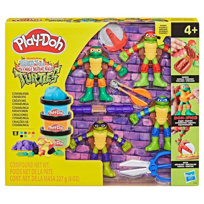 PLAY-DOH - PLAY-DOH Teenage Mutant Ninja Turtles Cowabunga Creations Bendy