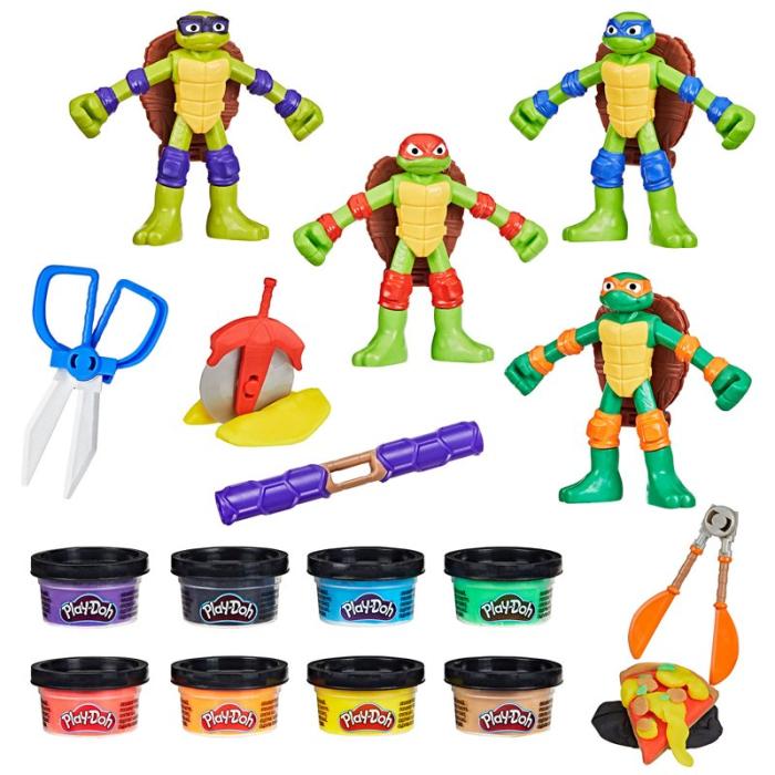 PLAY-DOH - PLAY-DOH Teenage Mutant Ninja Turtles Cowabunga Creations Bendy