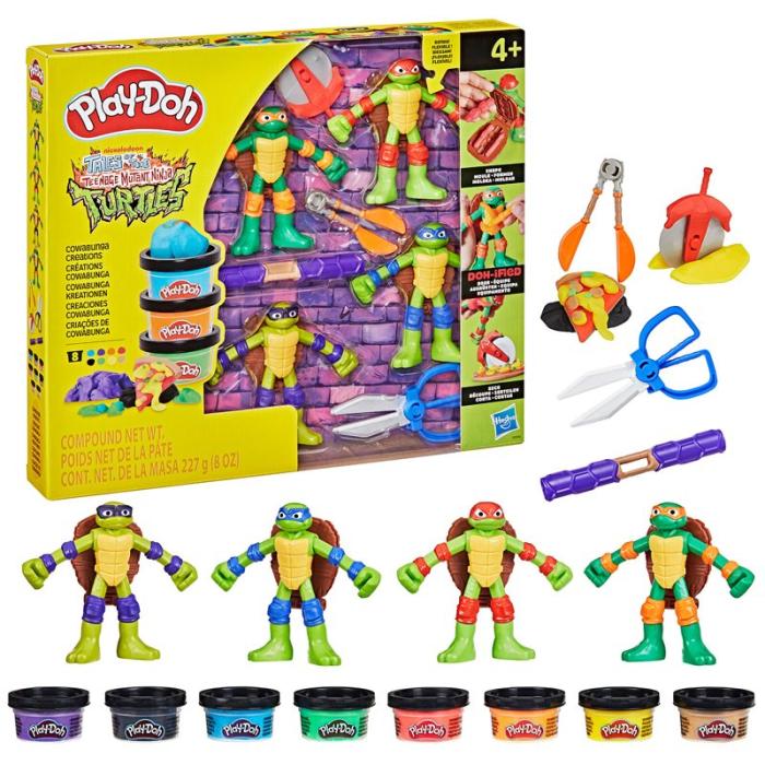PLAY-DOH - PLAY-DOH Teenage Mutant Ninja Turtles Cowabunga Creations Bendy
