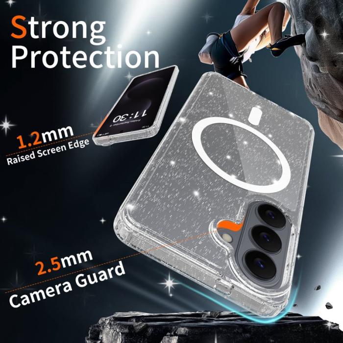 OEM - Mobilskal för Samsung Galaxy S26 Magnetiskt TPU + PC - Transparent