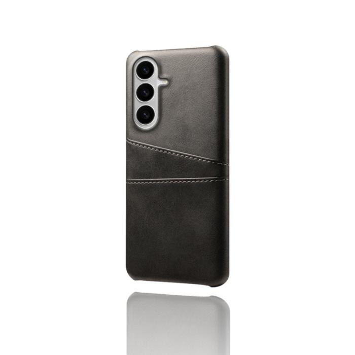 OEM - Mobilfodral för Samsung Galaxy S26 Plus Dubbel kortfack Konstläder + PC - Svart