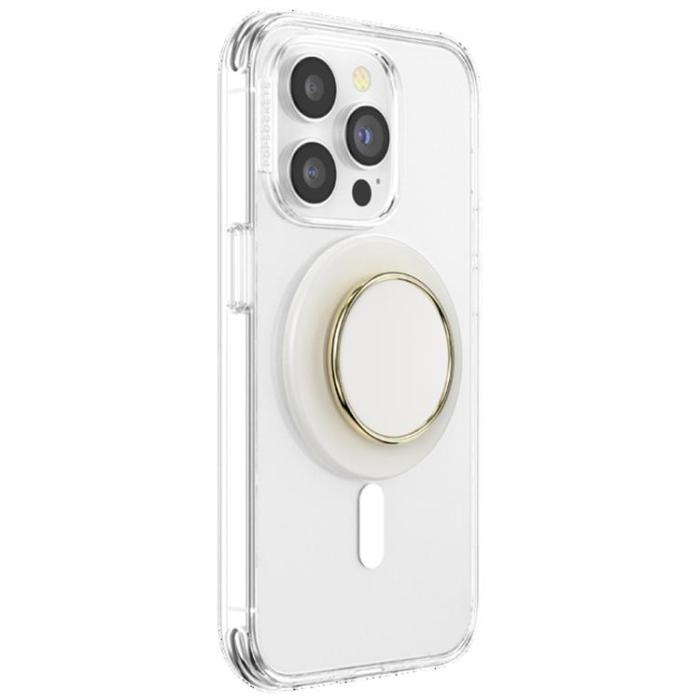 PopSockets - Popsockets MagSafe Grip Round Luxe Coconut Creme Enamel