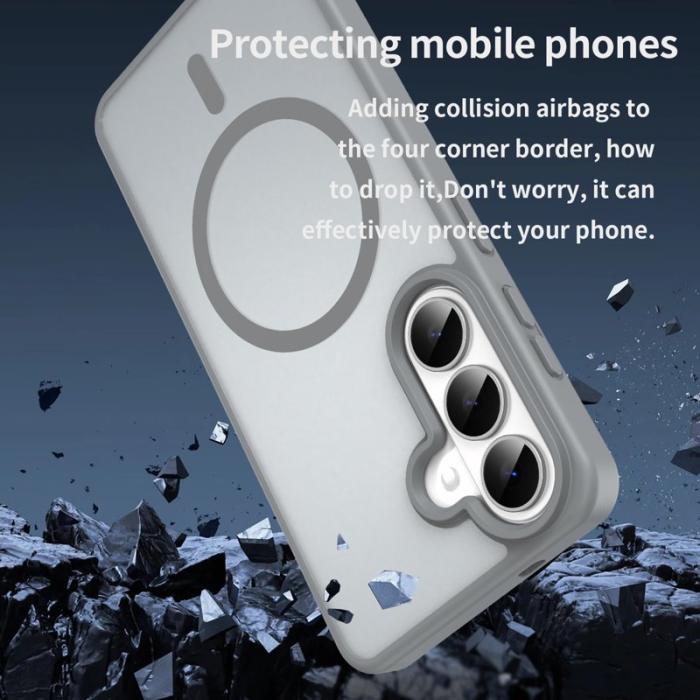 OEM - Mobilskal för Samsung Galaxy S26 Magnetiskt TPU + PC - Silver