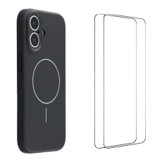 WANLONFENG - WANLONFENG Mobilskal till iPhone 17 MagSafe Med 2Pcs H&auml;rdat Glas XQ1