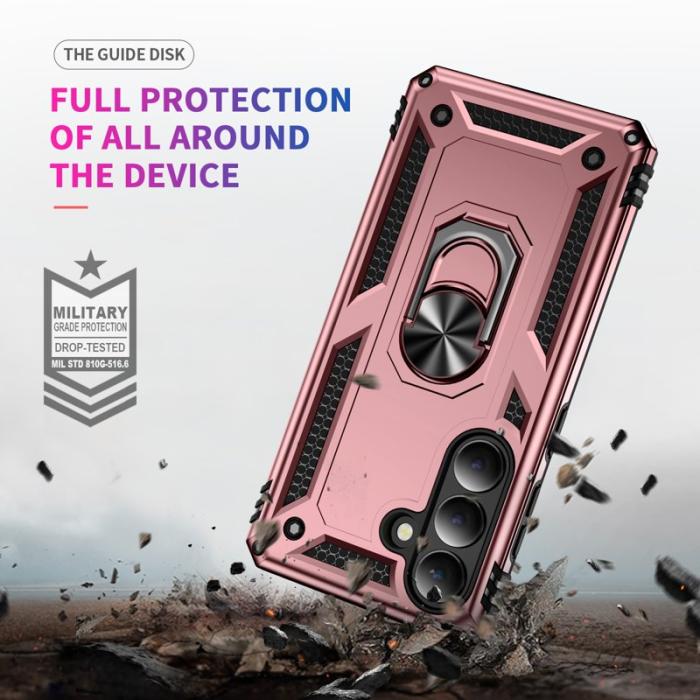 OEM - Mobilskal för Samsung Galaxy S26 Plus PC + TPU med Kickstand - Roséguld