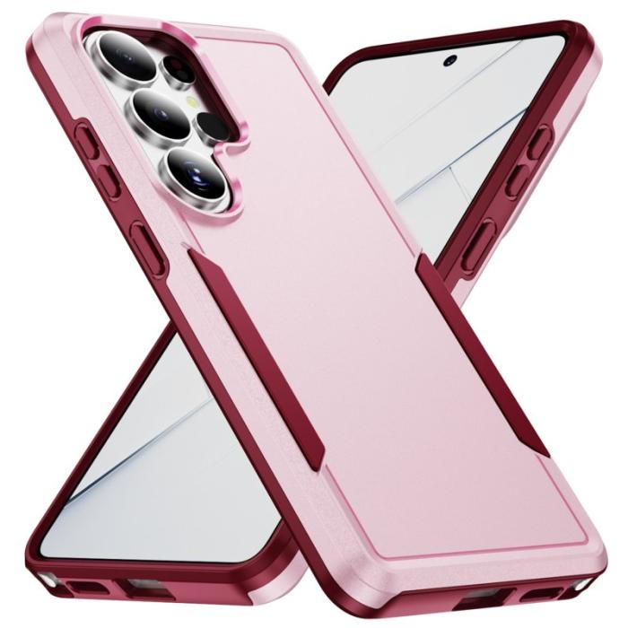 OEM - Mobilskal för Samsung Galaxy S26 Ultra PC + TPU Militärklass - Rosa