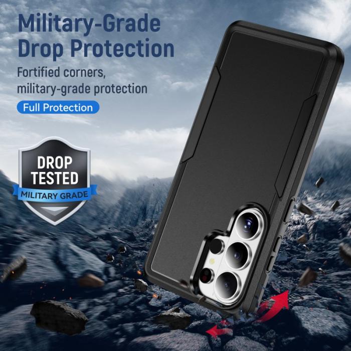 OEM - Mobilskal för Samsung Galaxy S26 Ultra PC + TPU Militärklass - Svart