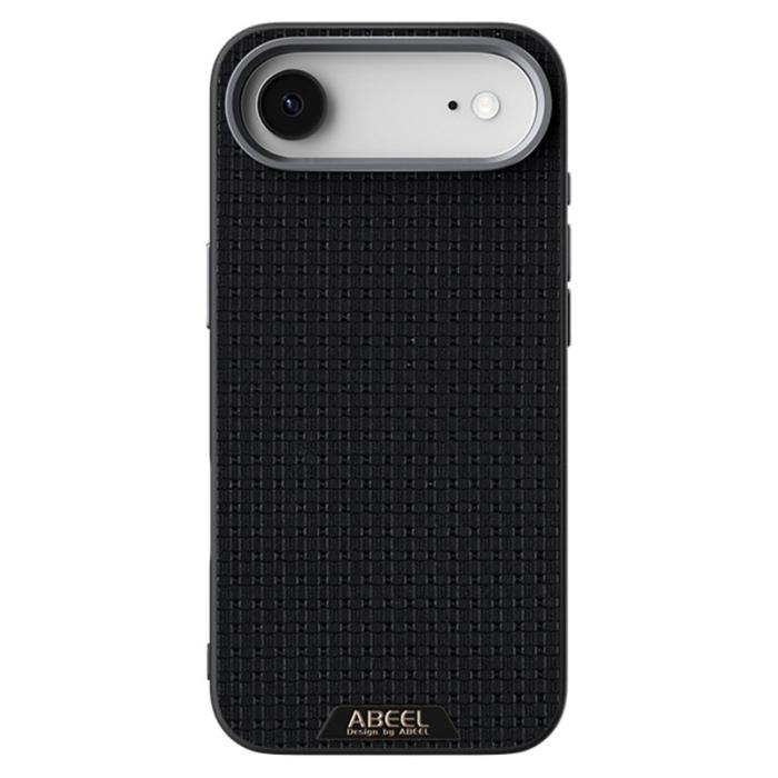 ABEEL - ABEEL Mobilskal till iPhone Air MagSafe Äkta Läder Svart