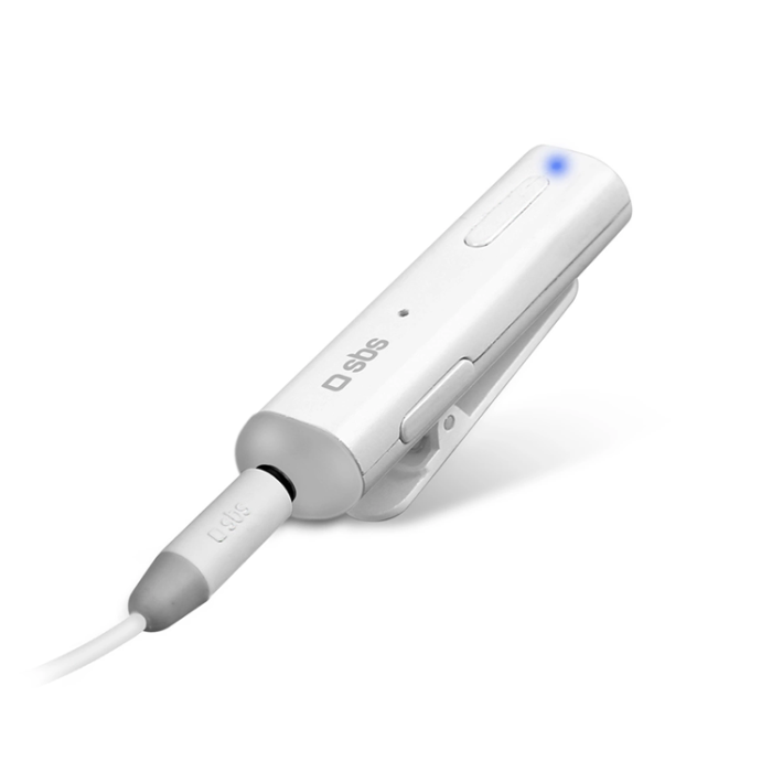 SBS - SBS Stereo-Hörlurar med Bluetooth Adapter Trådlös Mottagare - Vit
