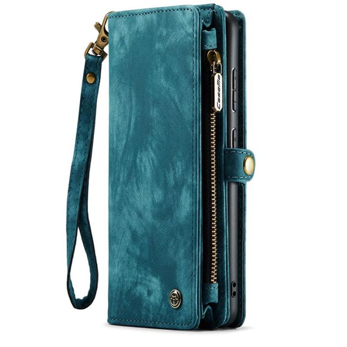 Caseme - CASEME 008 Series Samsung Galaxy S21 Plånboksfodral Blå TPU+PU Leather