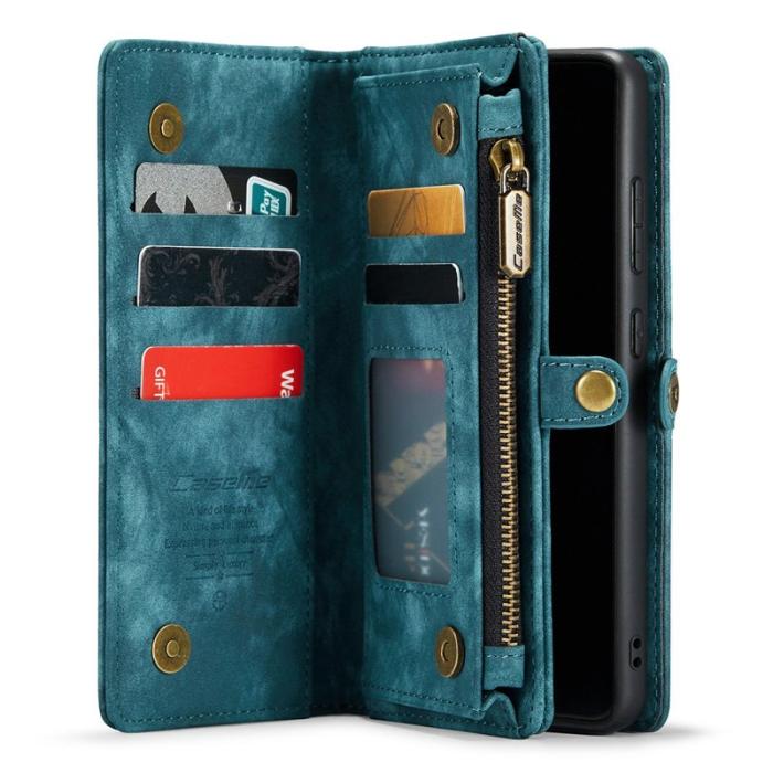 Caseme - CASEME 008 Series Samsung Galaxy S21 Plånboksfodral Blå TPU+PU Leather