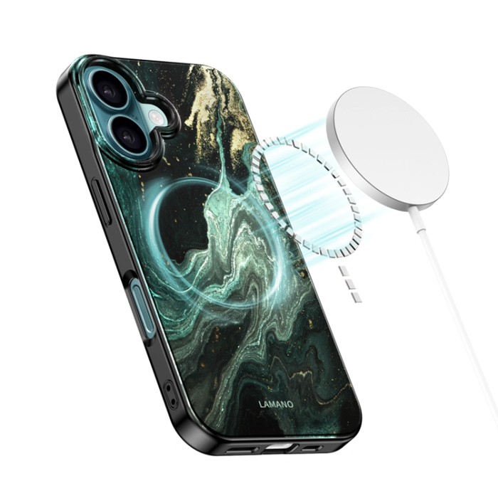 Tech-Protect - Tech-Protect iPhone 16 Mobilskal Magsafe Lamano - Verde Aura
