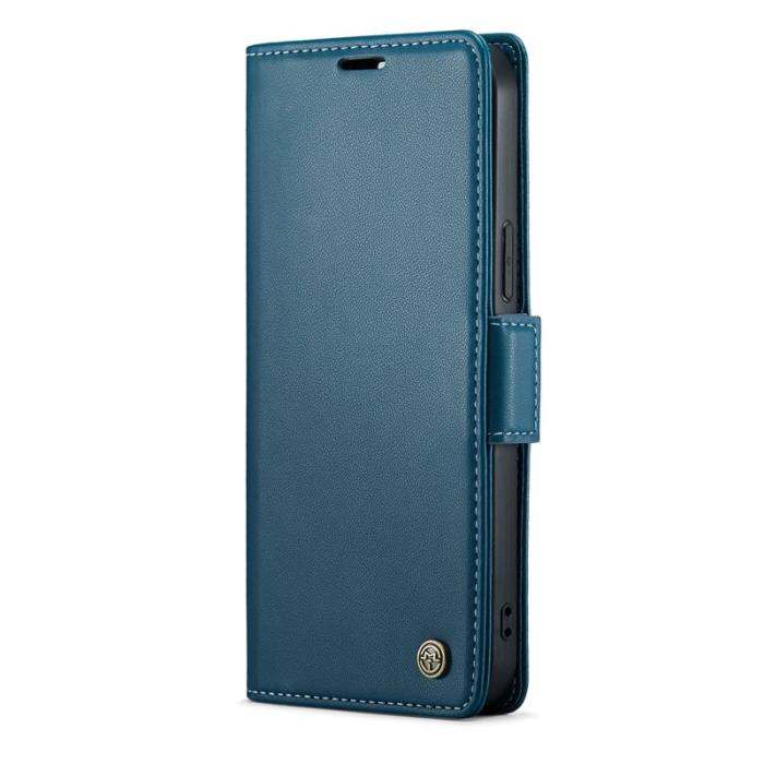 Caseme - CASEME Plånboksfodral Konstläder för iPhone 12 Pro Max - Blå