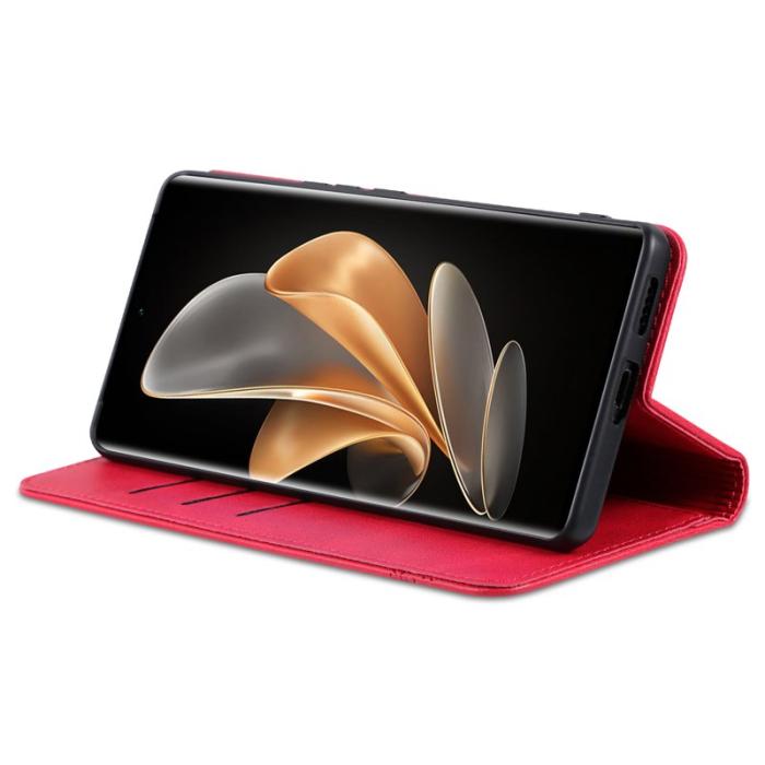 AZNS - AZNS Xiaomi 14 Ultra Plånboksfodral Konstläder - Röd