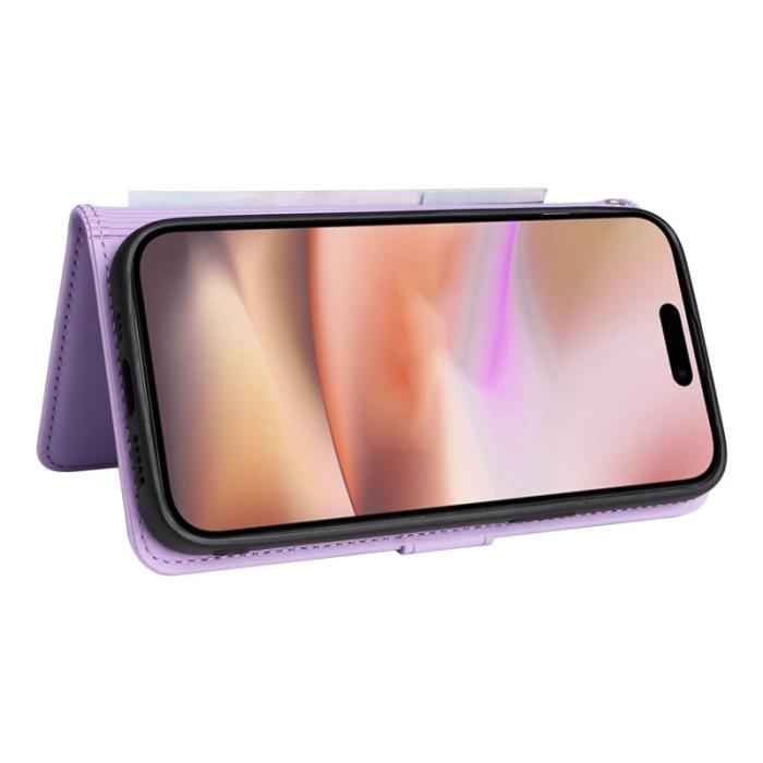BETOPNICE - BETOPNICE iPhone 16 Plus Plånboksfodral - Avtagbart Konstläder - Lila