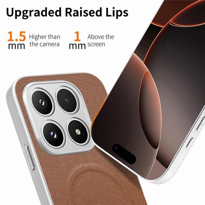 A-One Brand - Mobilskal för Xiaomi 17 Magnetisk PU-läder Butterfly Bow Pattern