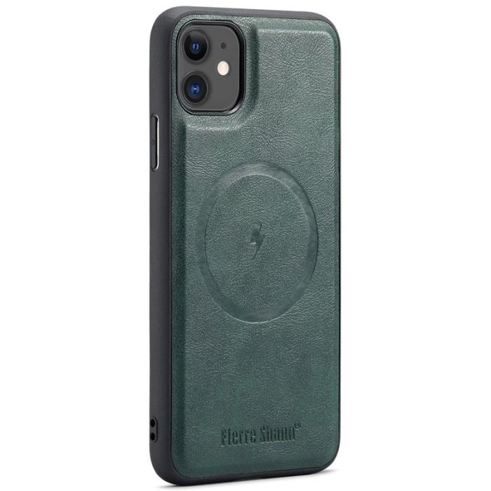 FIERRE SHANN - FIERRE SHANN 025 Fodral för iPhone 11 KonstLäder - Grön