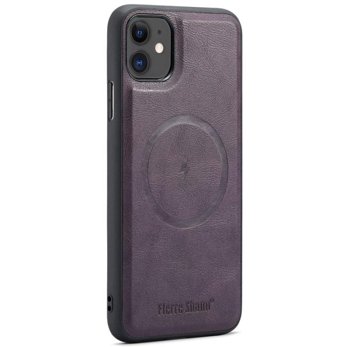 FIERRE SHANN - FIERRE SHANN 025 Fodral för iPhone 11 KonstLäder - Lila