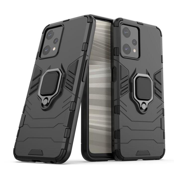 OEM - Realme 9 Pro Skal Ring Armor - Svart