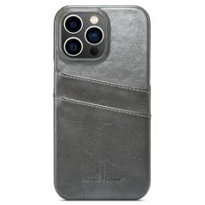 FIERRE SHANN - FIERRE SHANN iPhone 14 Pro Max Fodral KonstL&auml;der - Gr&aring;