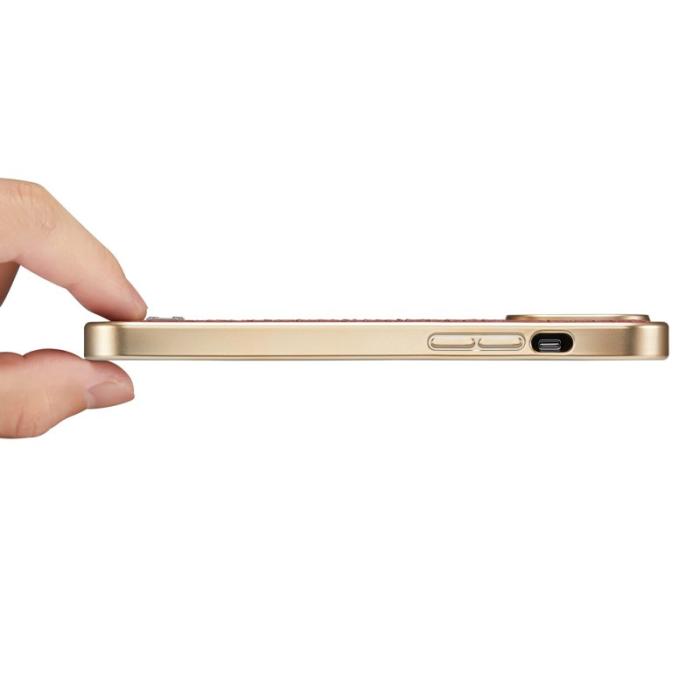FIERRE SHANN - FIERRE SHANN iPhone 14 Pro Max Fodral KonstLäder - Gul