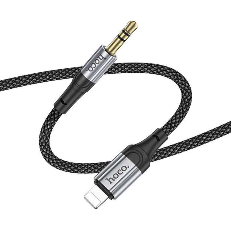 Hoco Lightning till Aux 3.5mm Kabel 1m UPA26 - Svart | 1867 | AlltMobil
