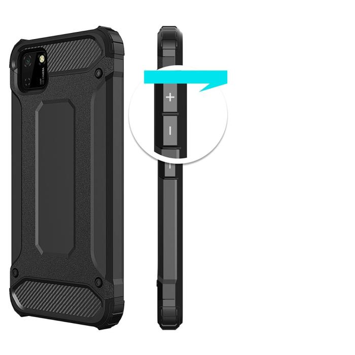 UTGATT1 - Hybrid Armor skal till Huawei Y5p - Svart