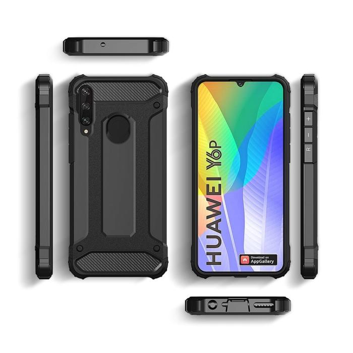UTGATT1 - Hybrid Armor skal till Huawei Y6p - Blå