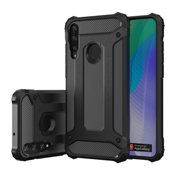 UTGATT1 - Hybrid Armor skal till Huawei Y6p - Blå