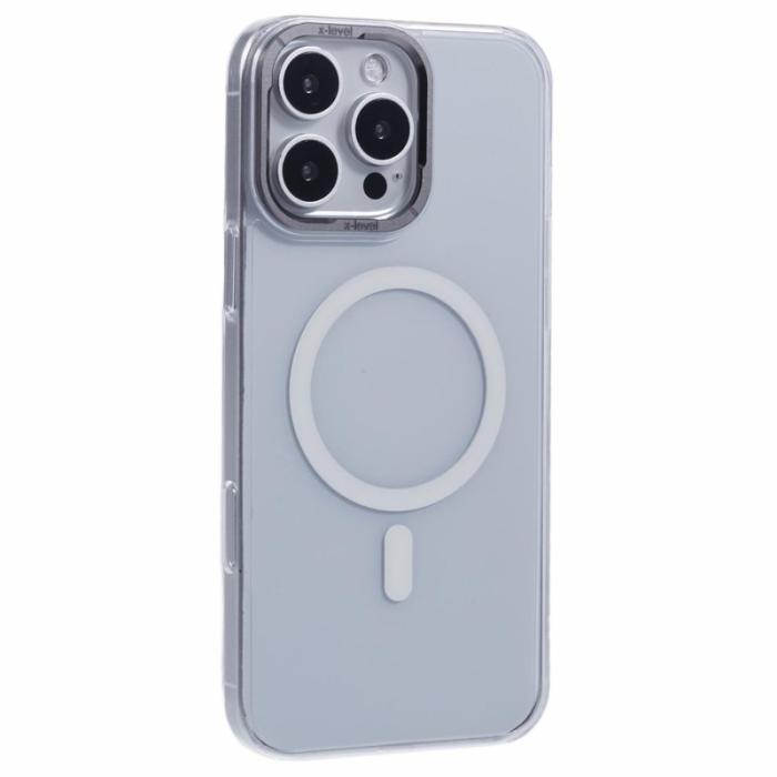 X-Level - X-LEVEL Clear Series Mobilskal till iPhone 16 Pro MagSafe Transparent Vit
