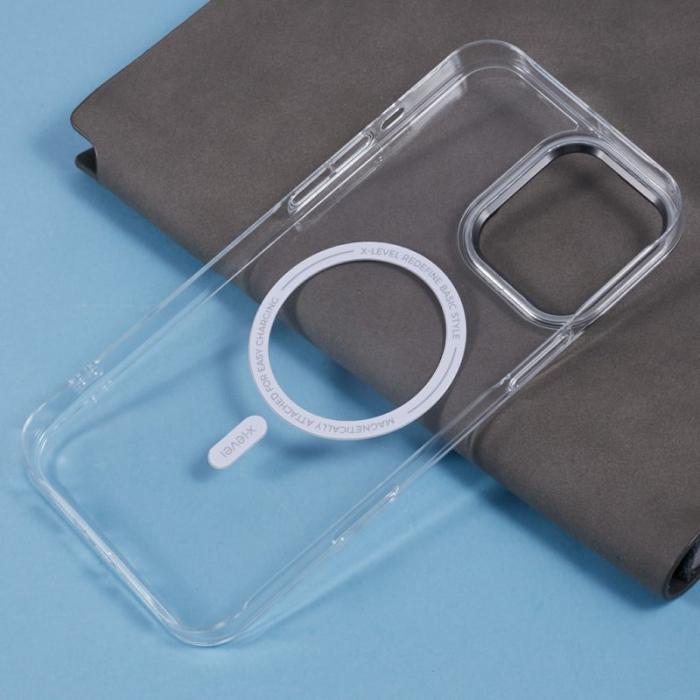 X-Level - X-LEVEL Clear Series Mobilskal till iPhone 16 Pro MagSafe Transparent Vit