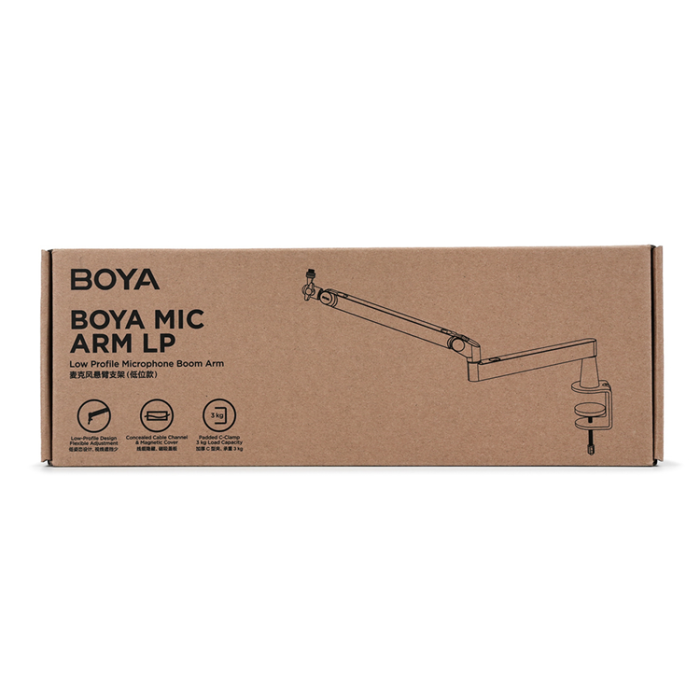 BOYA - BOYA Lågprofilmikrofonarm med Klämma MIC ARM LP - Svart