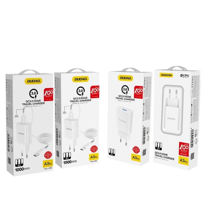 UTGATT1 - Dudao EU Home Travel Väggladdare USB 5V/2.4A - Vit