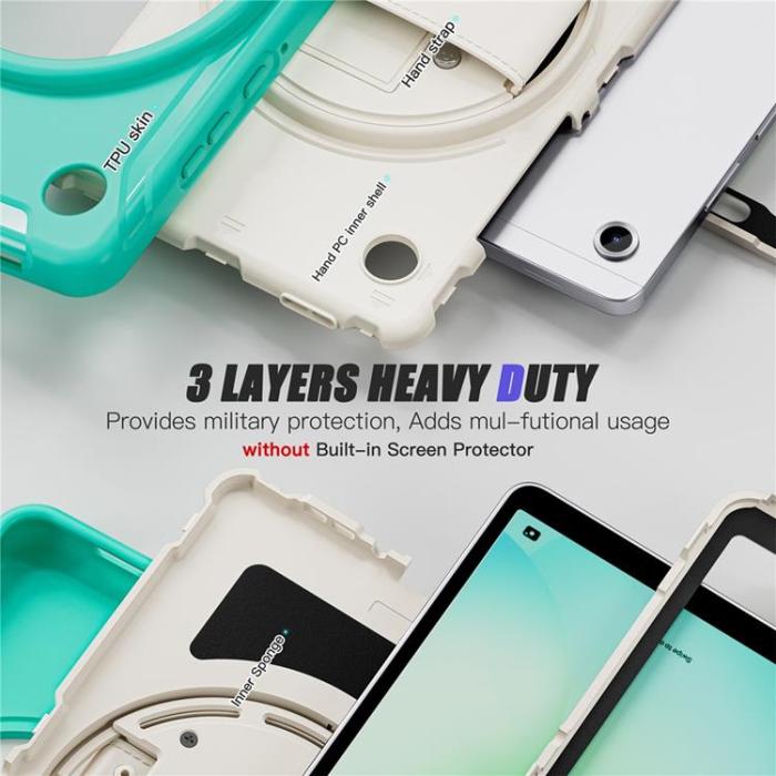 A-One Brand - Galaxy Tab A11 Skal Rotary Kickstand med Handrem