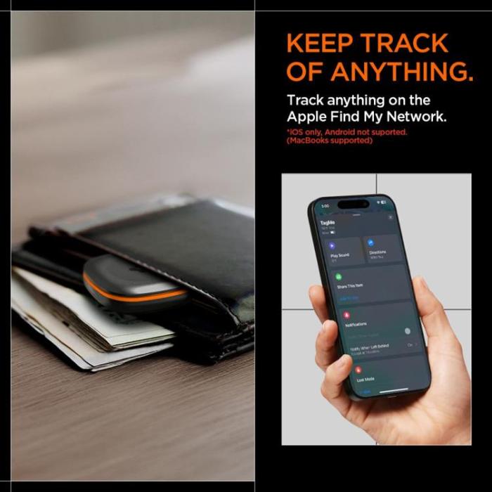 Spigen - Spigen Tagme Bluetooth Tracker - Svart