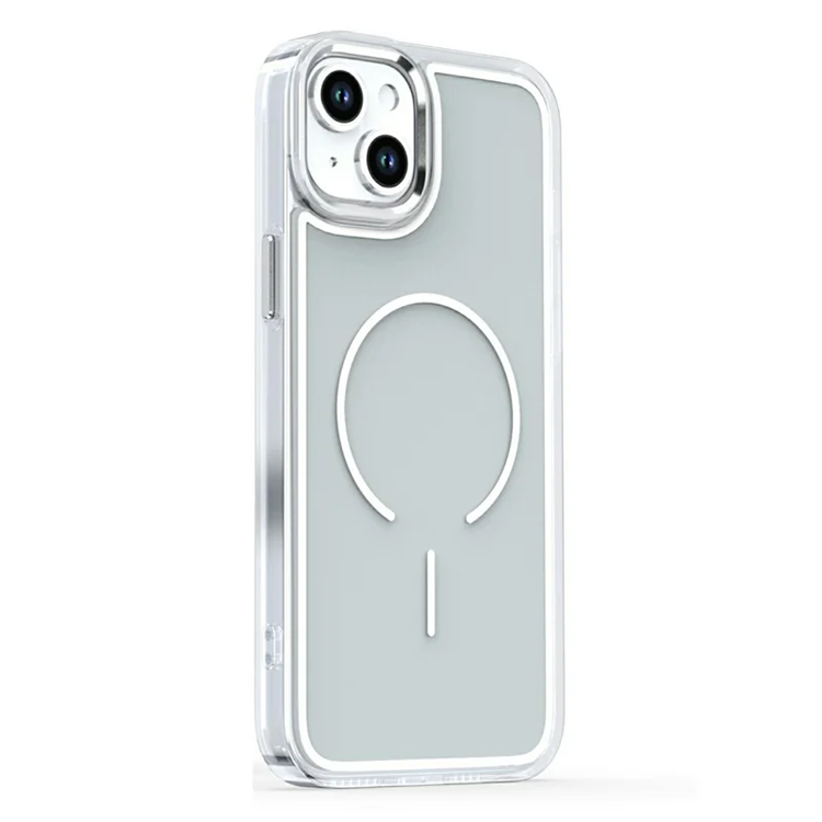 iPhone 15 Plus Mobilskal Magsafe Electroplated - Grå (Grå) | 2353 | AlltMobil