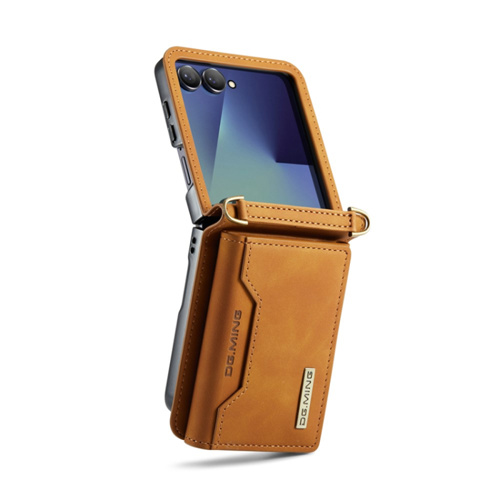 DG.MING - DG.MING Galaxy Z Flip 7 Mobilskal Detachable M2 - Brun