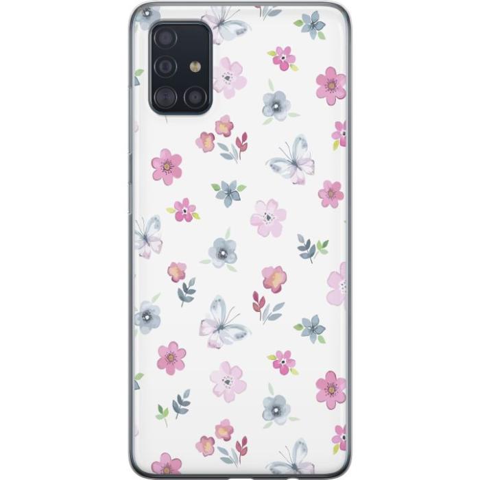 iSecrets - Mobilskal till Samsung Galaxy A51 med Blommor och fjärillar