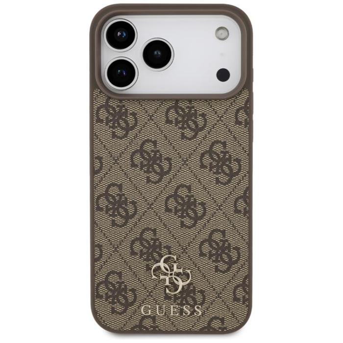 Guess - Guess iPhone 17 Pro Max Mobilskal MagSafe 4G Small Classic Logo - Brun